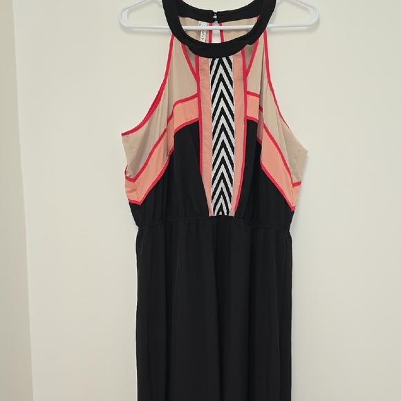 Studio Y Dresses & Skirts - Studio Y Black and Pink Maxi Dress